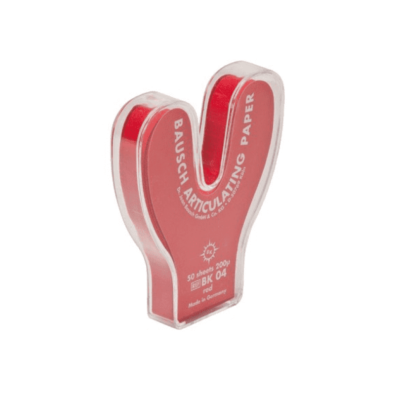 Артикуляційний папір BK04 200мкм,  червоний, підковоподібний