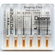 ProTaper РУЧНІ, S2, 25мм, 6 шт, дрильбори нікельтитанові