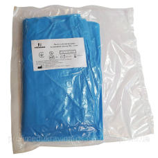 Халат для відвідувача на кнопках, рукав-манжет, блакитний  (Нестерильний)(10 шт. XL/уп.
