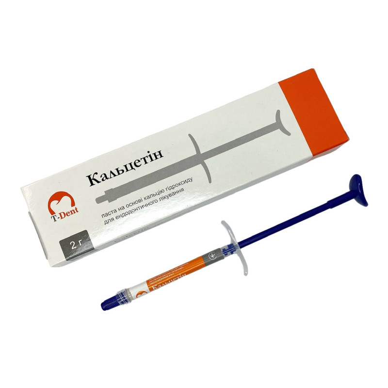 Кальцетін (Паста кальцієва для пломб. корен. каналів, 2г T-DENT) Кальцетін (Паста кальцієва для пломб. корен. каналів, 2г T-DENT)
