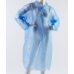 Халат для відвідувача на кнопках, рукав-манжет, блакитний  (Нестерильний)(10 шт. XL/уп.