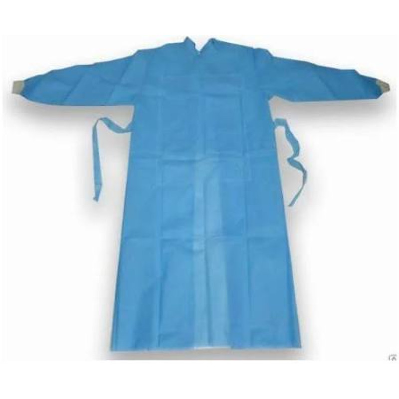 Халат медичний хірургічний ,рукав -манжет ,1шт(однразового викристання )(Стерильний )